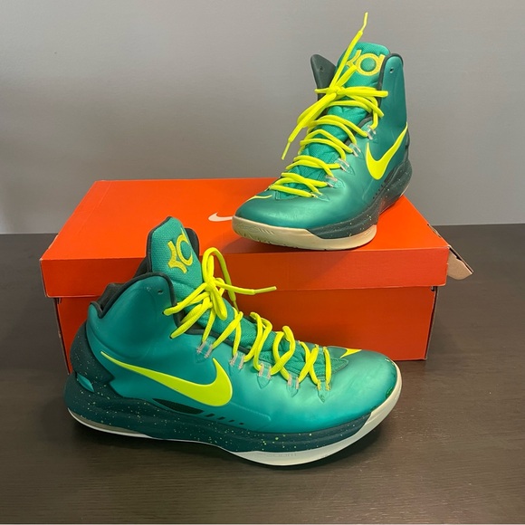 KD-5 Hulk Green Men's Basketball Shoes Nike Zoom Size 12 - Picture 2 of 13